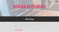 Desktop Screenshot of mariuspukas.com